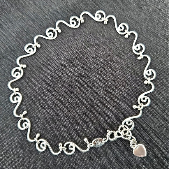 Silpada Jewelry - Rare Silpada 925 Sterling Silver Young At Heart Anklet w/Heart Charm